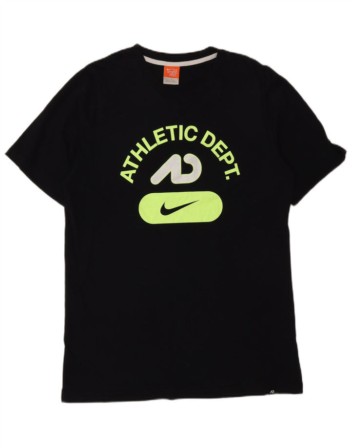 T-shirt grafica da uomo NIKE Top grande nera