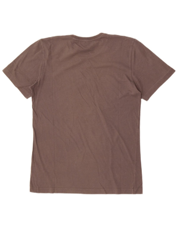 T-shirt grafica da uomo Adidas Top in cotone grigio medio