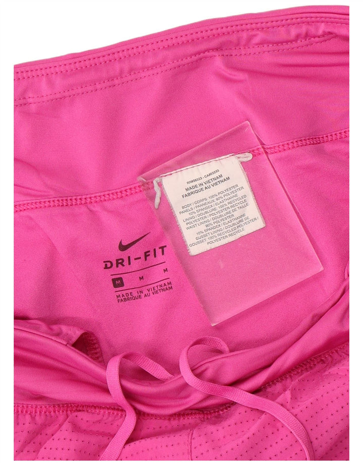 Pantaloncini sportivi NIKE Dri Fit da donna UK 14 poliestere rosa medio