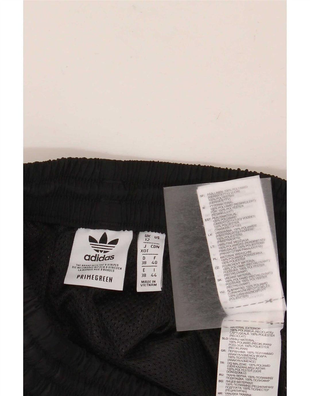 Pantaloncini sportivi Adidas da donna UK 12 Medium Nero Poliammide