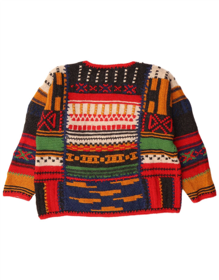 THE WEST END Maglione da donna con scollo a barca UK 14 medio multicolore