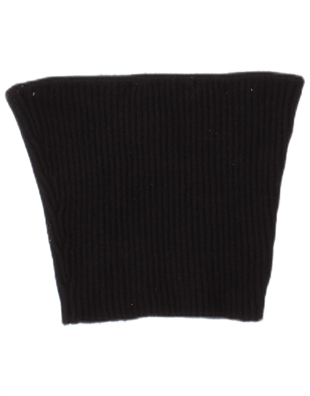 Top corto Zara da donna con spalle scoperte piccolo in viscosa nera