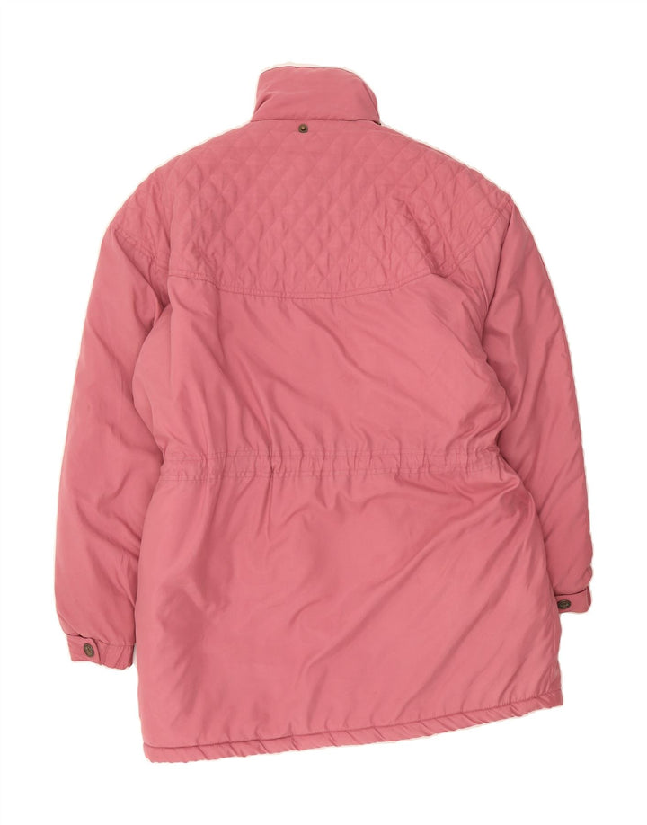 VINTAGE Womens Oversized Windbreaker Jacket UK 10 Small Pink Polyester Vintage Vintage and Second-Hand Vintage from Messina Hembry 