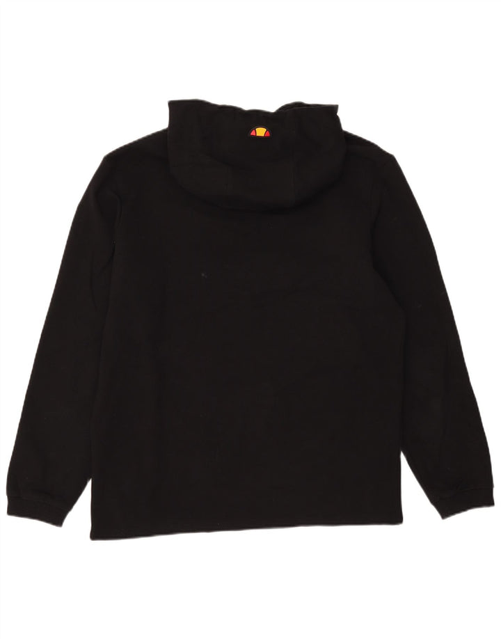 Maglione con cappuccio da uomo Ellesse grande cotone geometrico nero