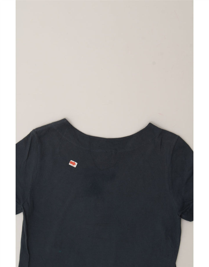 LACOSTE Womens T-Shirt Top Size 38 Medium Grey Cotton Vintage Lacoste and Second-Hand Lacoste from Messina Hembry 