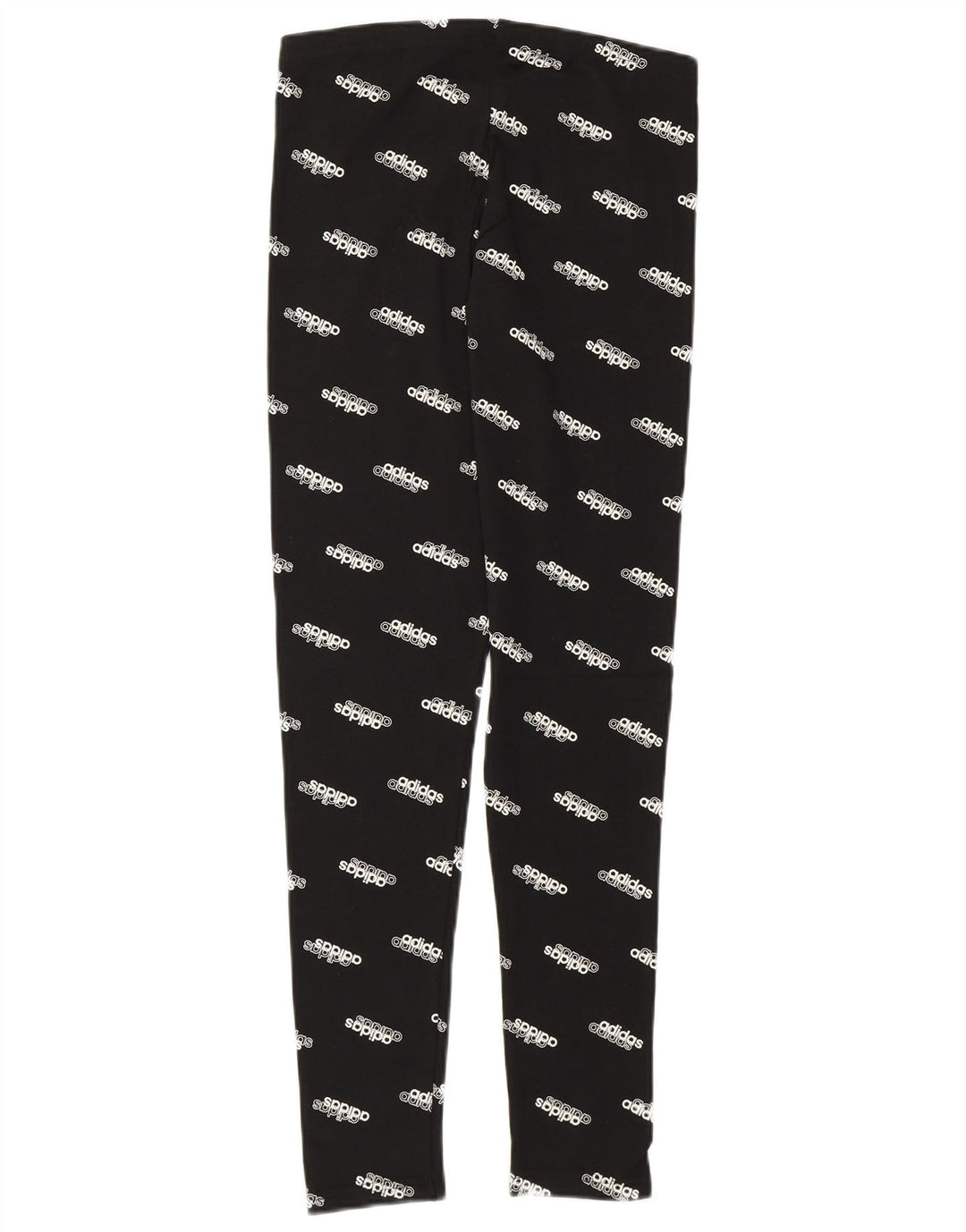 Leggings grafici da donna Adidas UK 8/10 Piccolo cotone maculato nero