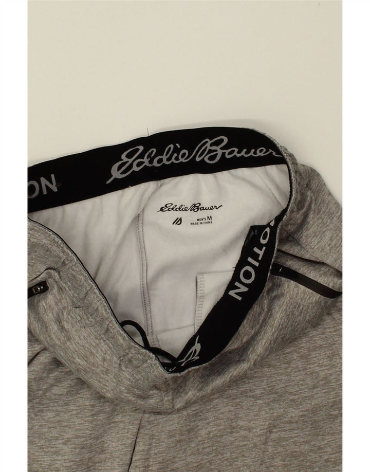 EDDIE BAUER Mens Tracksuit Trousers Joggers Medium Grey Flecked Polyester Vintage Eddie Bauer and Second-Hand Eddie Bauer from Messina Hembry 