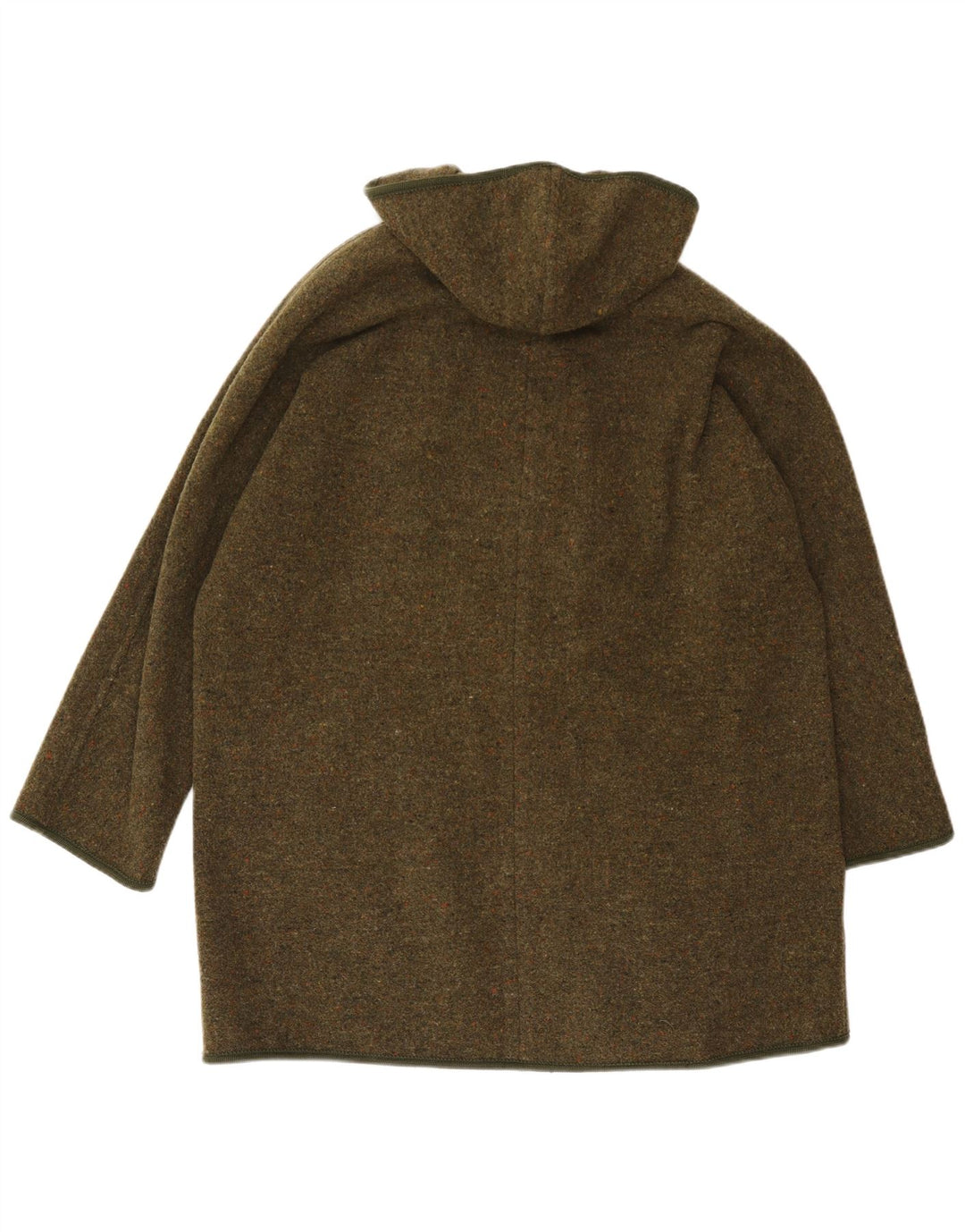 Cappotto oversize con cappuccio da donna Merlet IT 46 Large in lana screziata color kaki