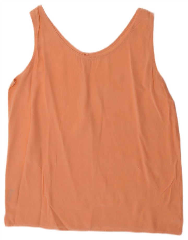 BALLOON Camicetta senza maniche da donna Top UK 14 Seta arancione medio
