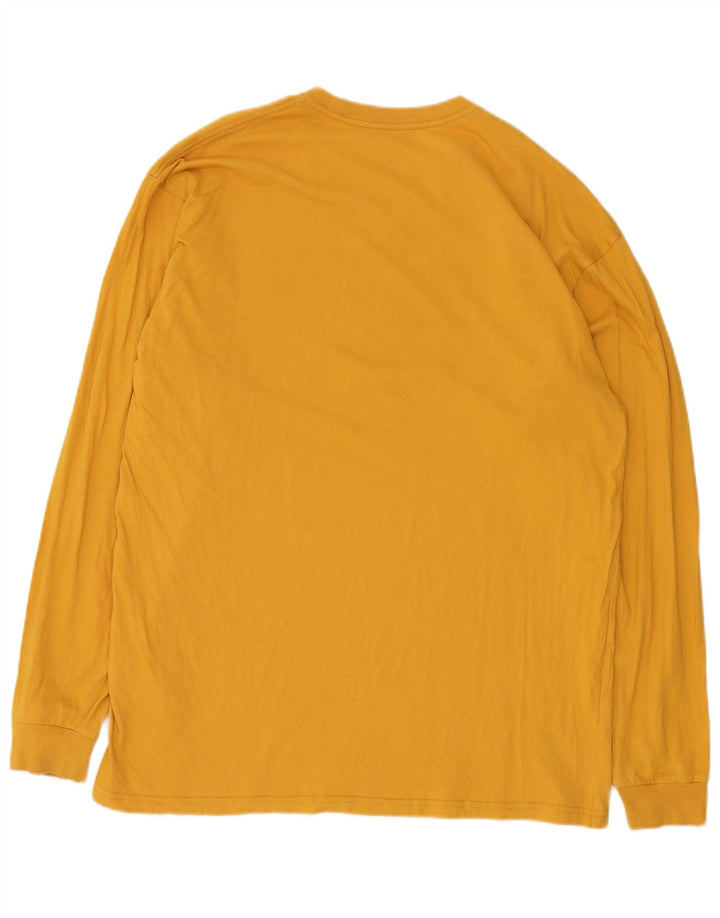 Vans Top grafico da uomo con vestibilità classica, manica lunga, XL, cotone giallo