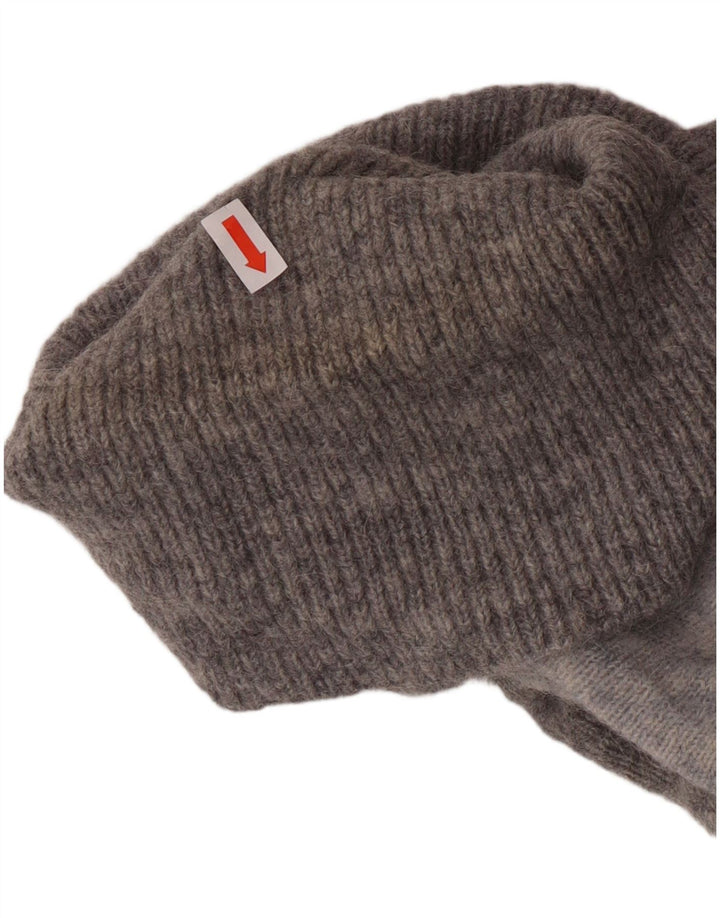 Maglione maglione a collo alto da donna Cos UK 6 XS Lana di alpaca color block grigio