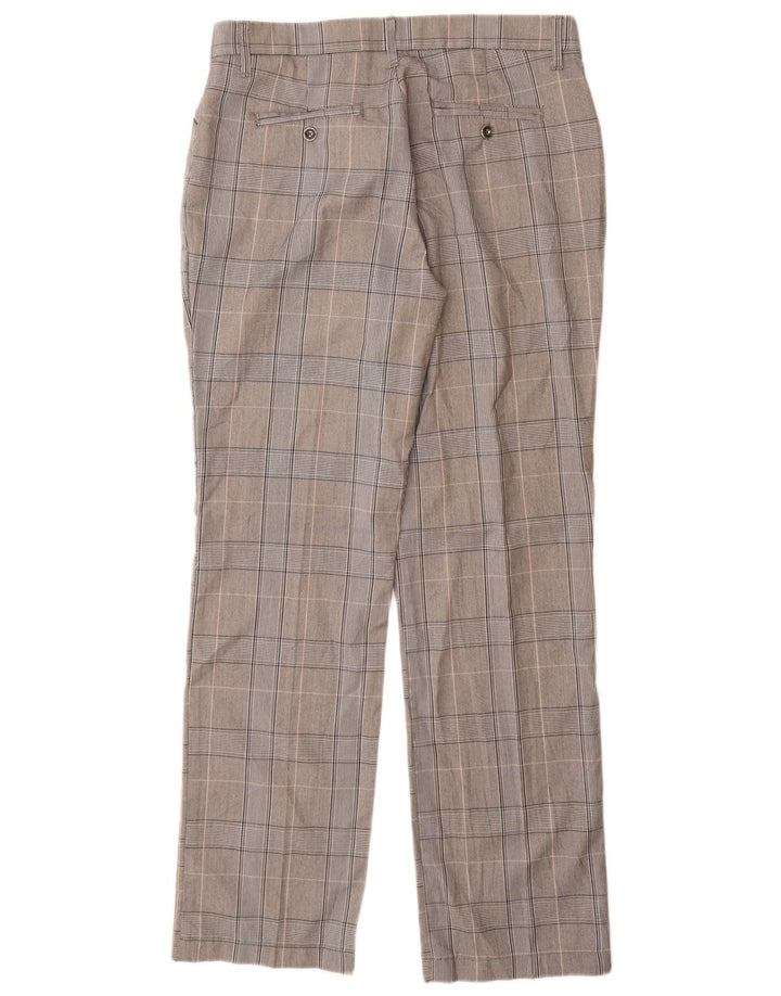 Pantaloni casual da donna a vita media Lee US 12 Large W32 L32 poliestere grigio