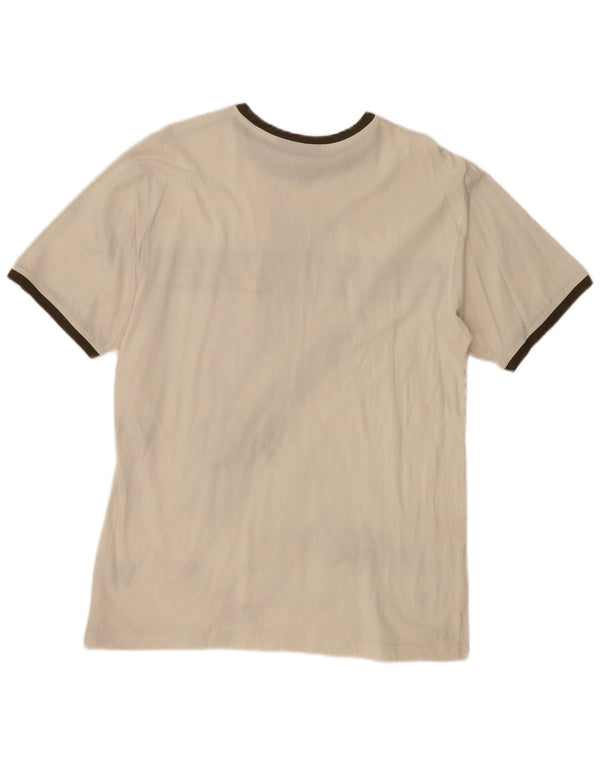T-shirt grafica da uomo Fila Top XL in cotone color block beige