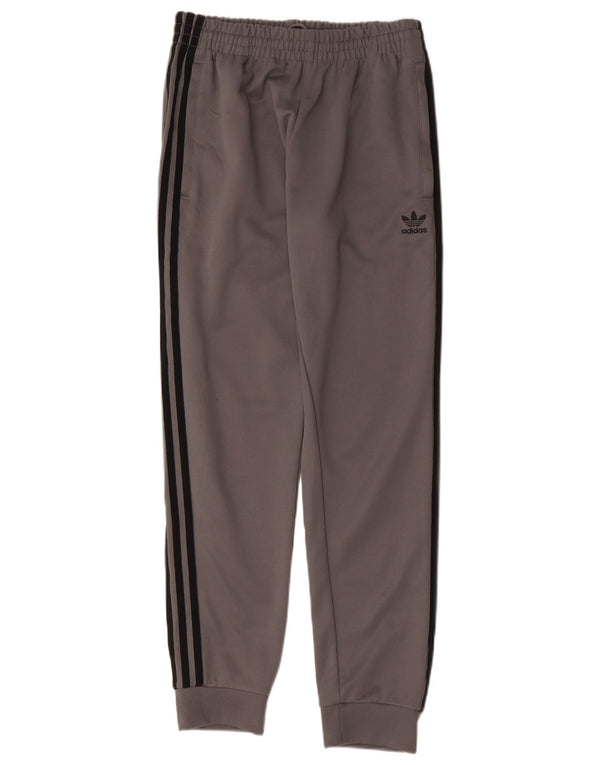 Pantaloni da tuta da uomo Adidas Joggers in poliestere grigio medio