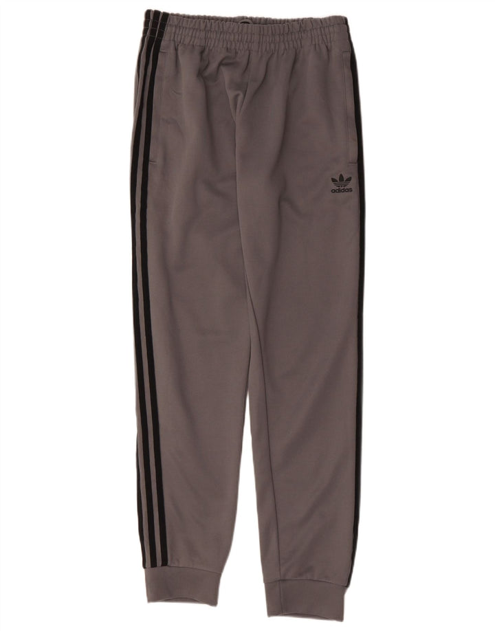 Pantaloni da tuta da uomo Adidas Joggers in poliestere grigio medio
