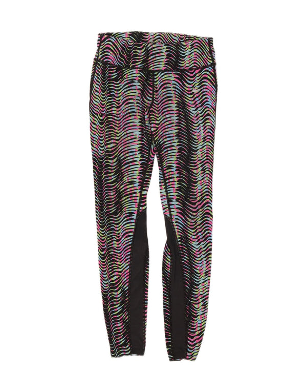 Leggings Nike Dri Fit da donna UK 12 nylon a righe multicolore medio