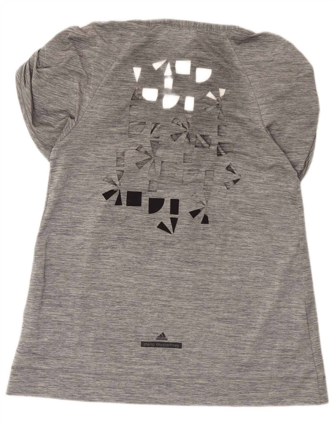 Top tunica grafica Adidas Stella McCartney da donna EU 36 piccolo poliestere grigio