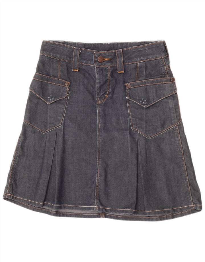 Gonna Wrangler Susy Denim da donna W28 cotone blu navy medio