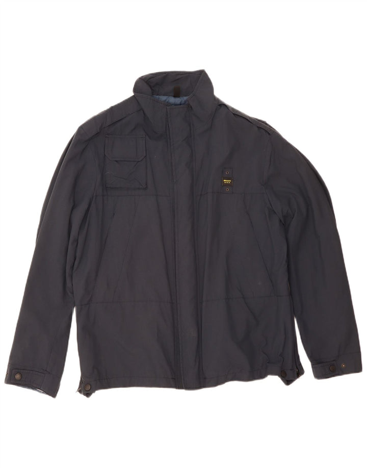 Giacca militare da uomo Blauer UK 40 Large Blu Navy