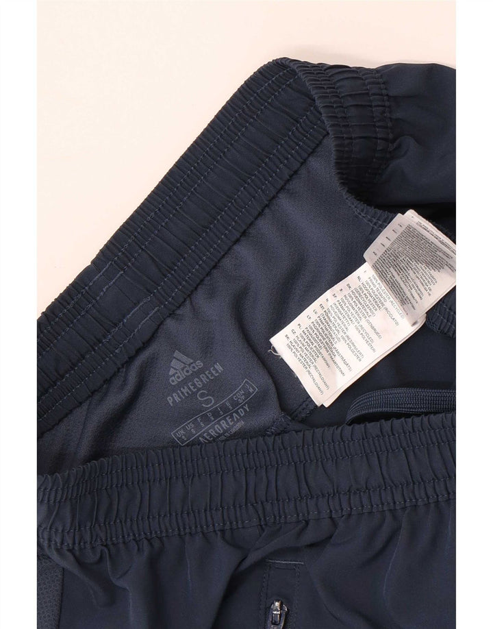 Pantaloncini sportivi Adidas Aeroready da uomo piccoli in poliestere blu navy