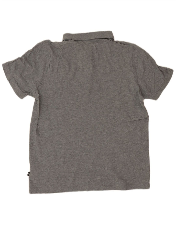 Polo PUMA da uomo grande in cotone grigio