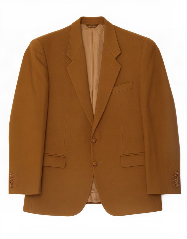 Giacca blazer da uomo a 2 bottoni David Saddler IT 54 2XL Lana beige