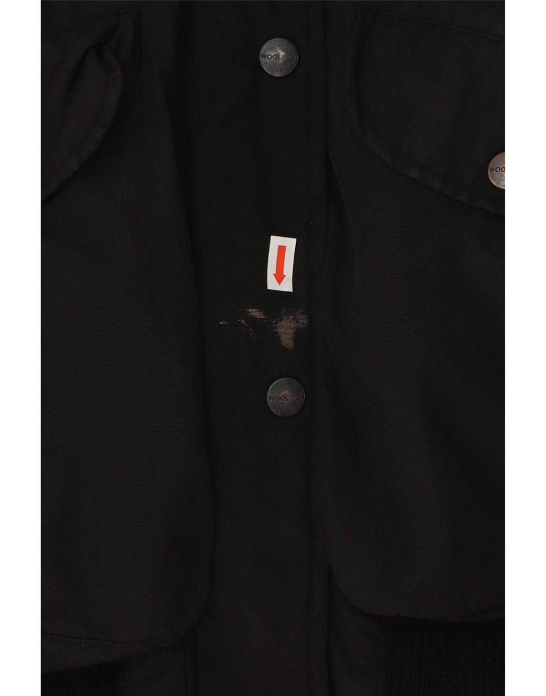 Giacca imbottita con cappuccio da donna Woolrich UK 14 poliestere nero medio