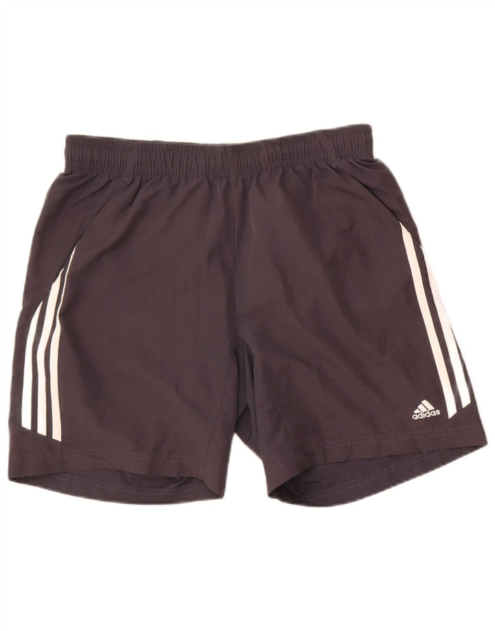 Pantaloncini sportivi Adidas Climalite da uomo piccoli in poliestere nero
