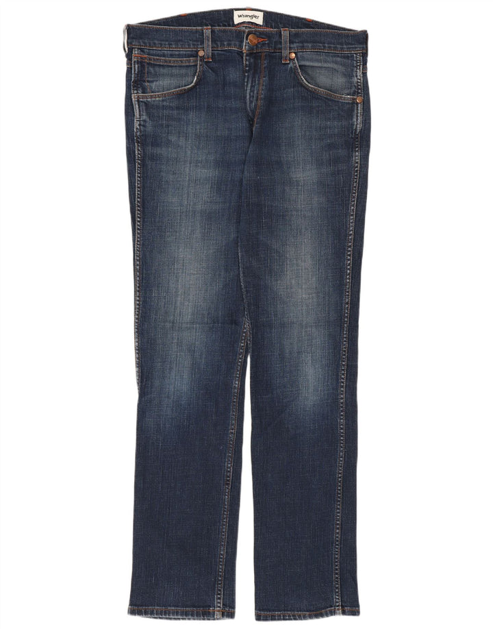 Jeans dritti da uomo Greensboro WRANGLER W31 L32 cotone blu navy