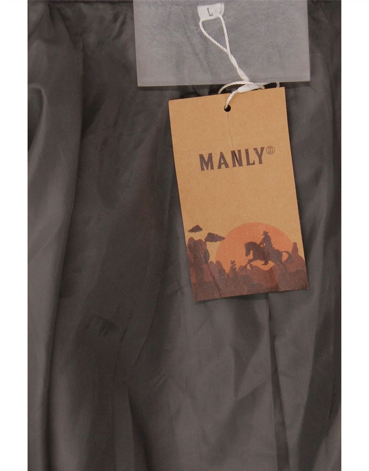 Soprabito vintage da uomo UK 40 grande grigio