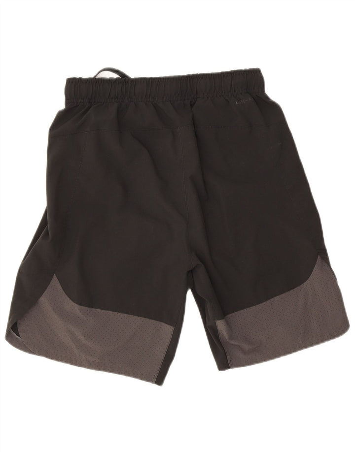 Pantaloncini sportivi Nike da uomo Dri Fit piccoli in poliestere color block nero