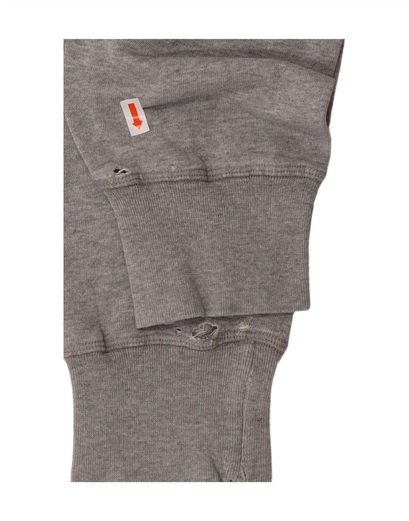 DUFFER Mens Graphic Sweatshirt Jumper XL Grey Vintage Duffer and Second-Hand Duffer from Messina Hembry 