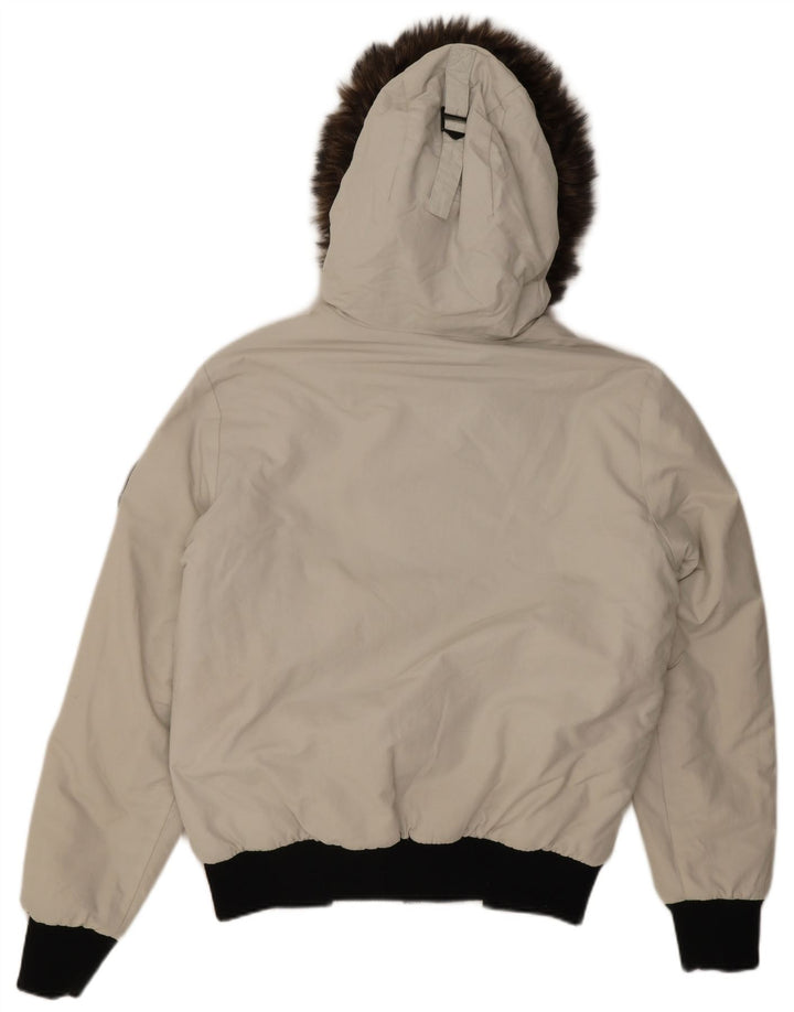 Giubbotto bomber parka da uomo Superdry Everest Mountain UK 40 grande bianco