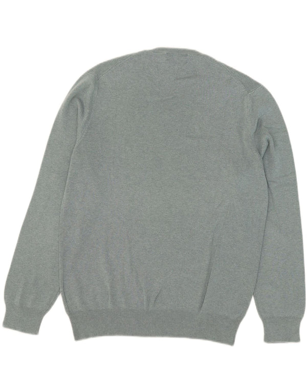 Polo Ralph Lauren Maglione da uomo con scollo a V in cotone grigio medio