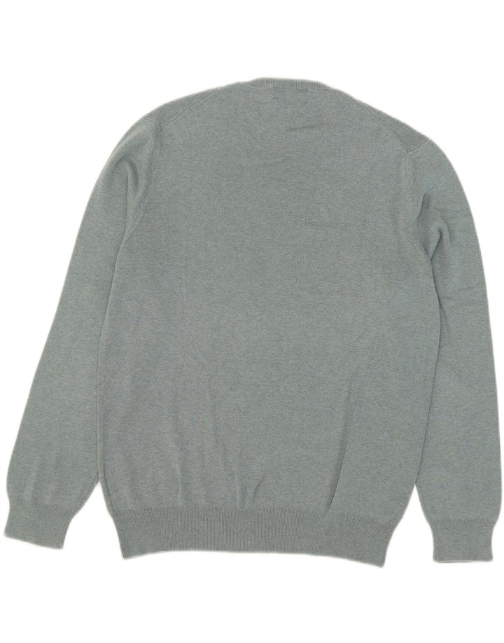 Polo Ralph Lauren Maglione da uomo con scollo a V in cotone grigio medio