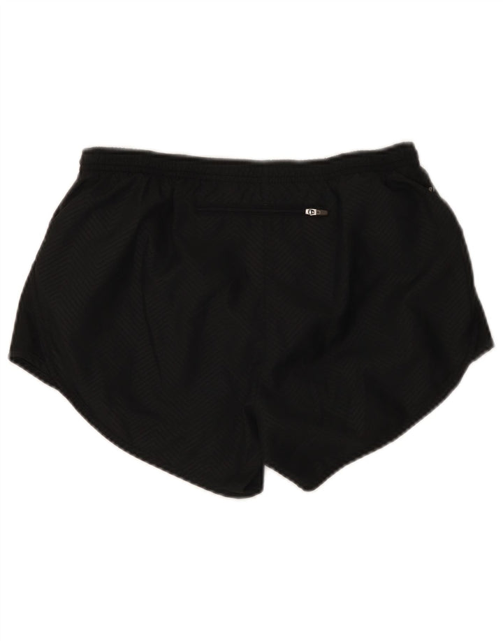 Pantaloncini sportivi Nike Dri Fit da donna UK 10 Small Black Chevron Poliestere