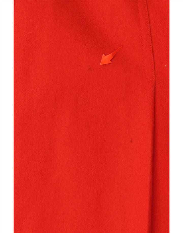 MIRELLA Womens Pleated A-Line Skirt W28 Medium Red Wool Vintage Mirella and Second-Hand Mirella from Messina Hembry 