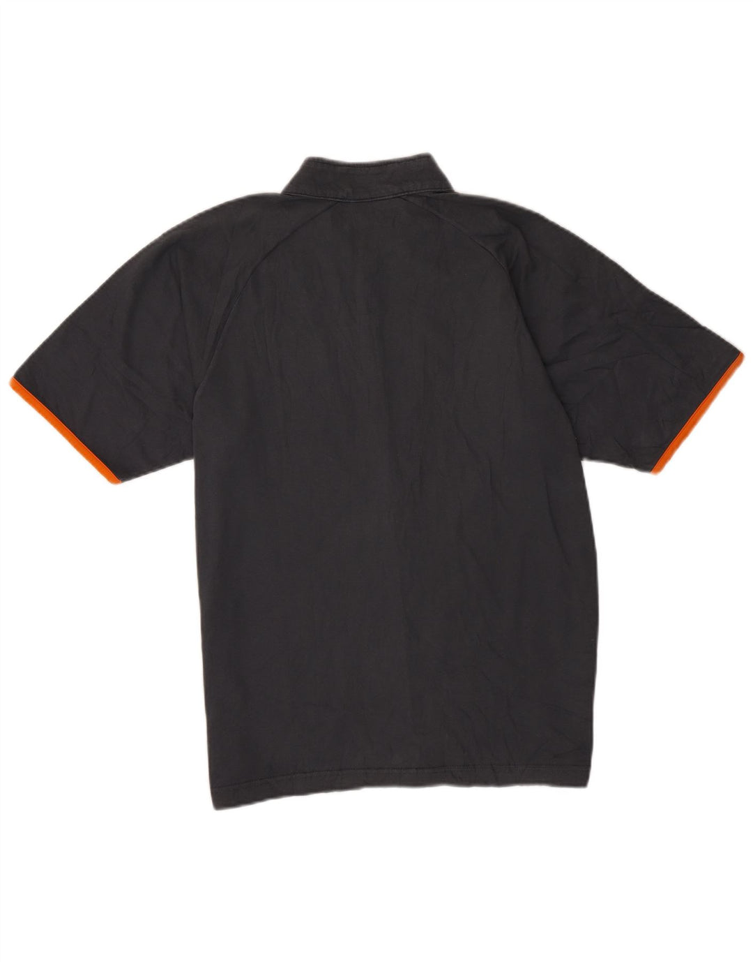 T-shirt Champion da uomo con zip e collo, grande, in cotone grigio