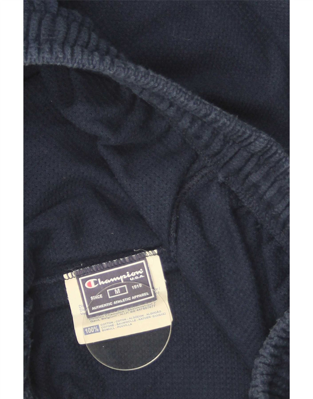 Pantaloncini sportivi grafici da uomo Champion cotone medio blu navy