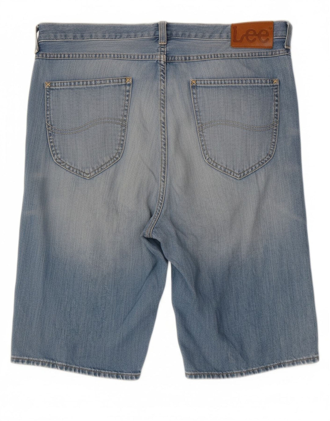 LEE Mens Denim Shorts W33 Medium  Blue Cotton