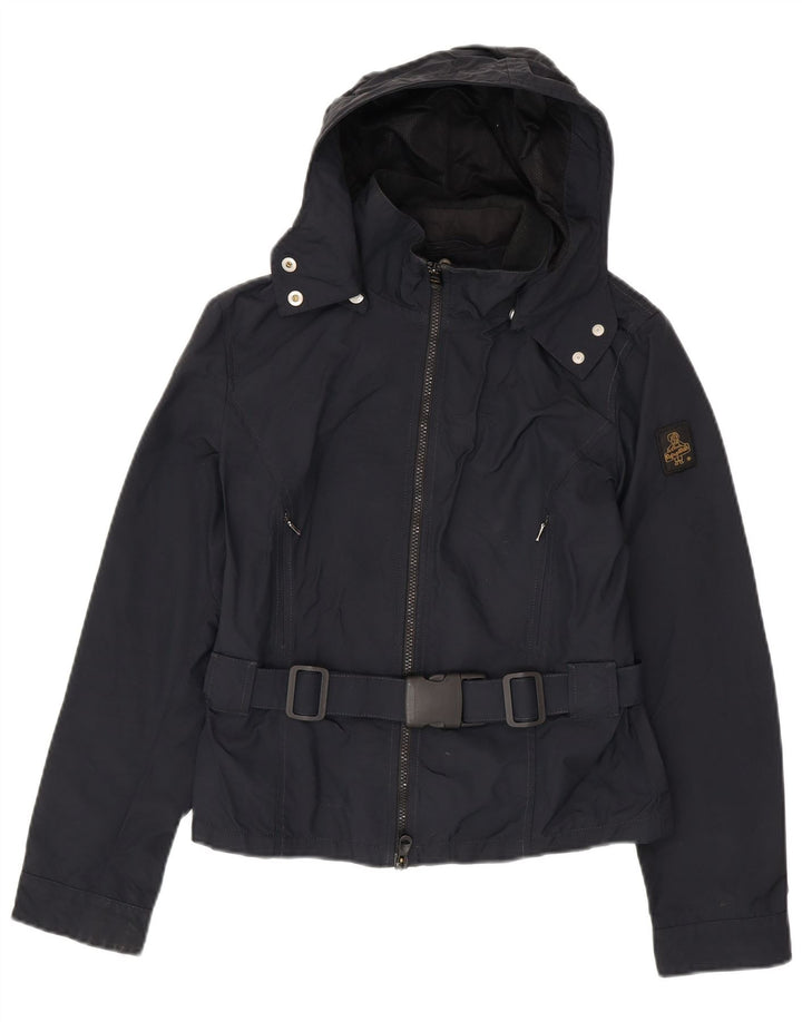 Refrigiwear Giacca antipioggia da donna con cappuccio Cruz UK 12 media blu navy in poliammide