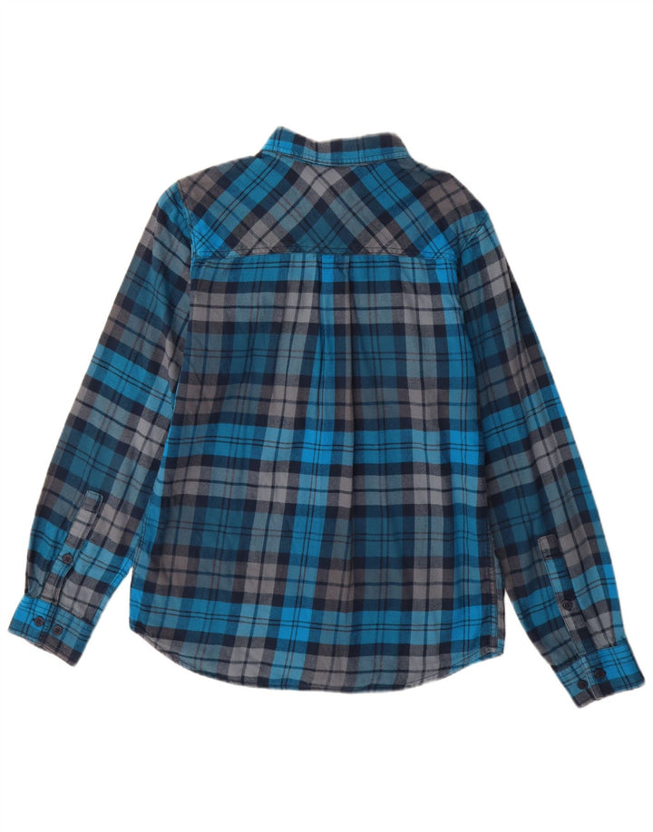 Camicia Columbia Omni-Wick in flanella da uomo, piccolo cotone a quadri blu