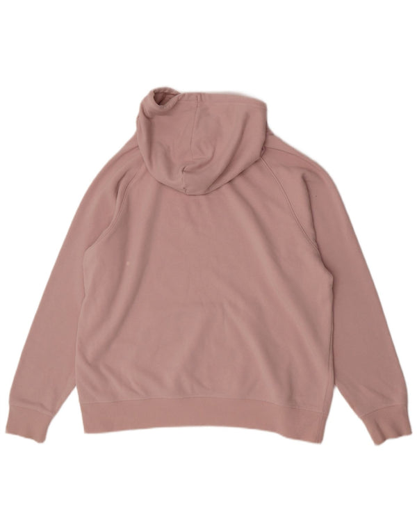Felpa con cappuccio grafica da uomo New Balance XL in cotone rosa