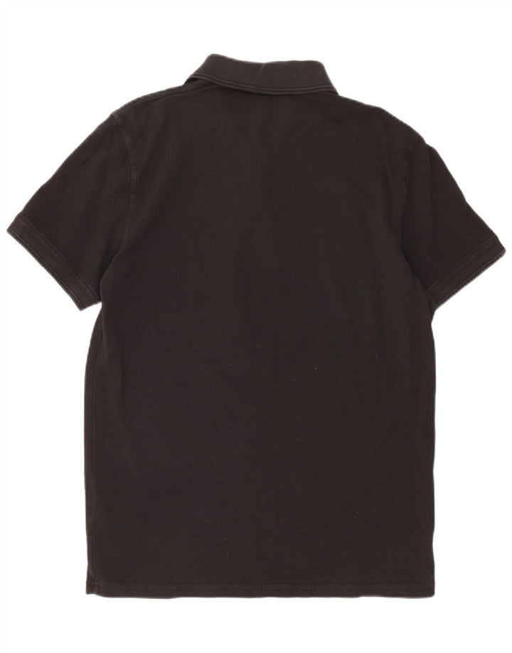 Polo HUGO BOSS da uomo slim fit in cotone nero medio