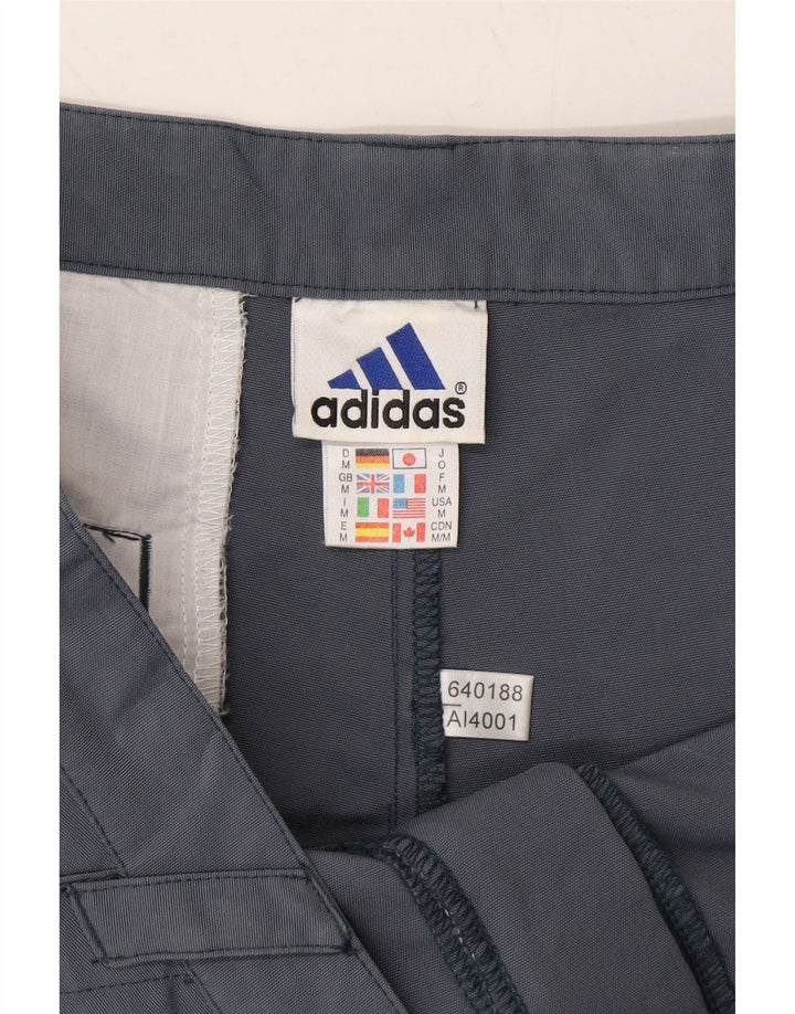 ADIDAS Mens Chino Shorts Medium W34  Blue Polyamide Vintage Adidas and Second-Hand Adidas from Messina Hembry 