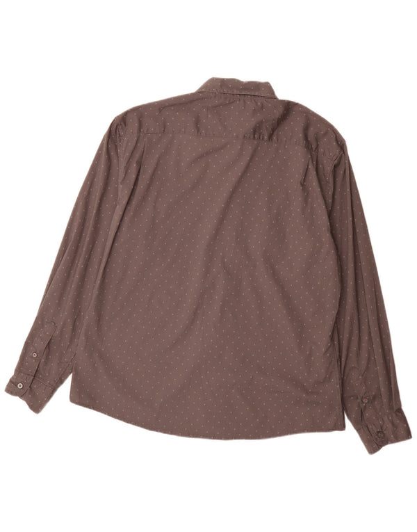 Camicia da uomo Wrangler Flex per comfort vestibilità regolare XL cotone maculato grigio