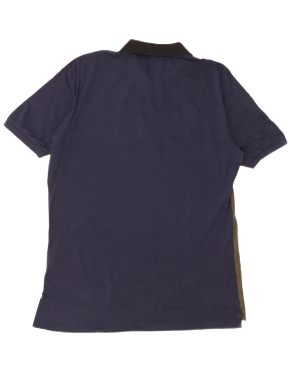 Polo da uomo Diesel XL in cotone color block multicolore