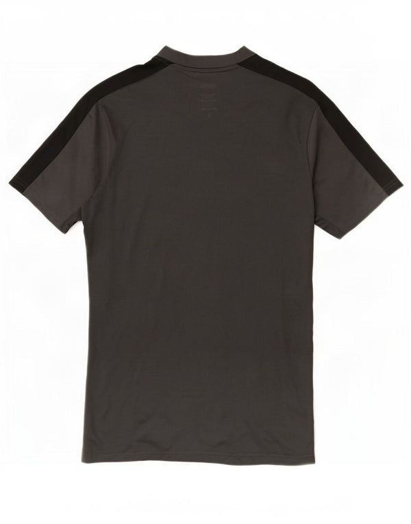 T-shirt Nike da uomo Dri Fit Slim Top in poliestere color block grigio medio