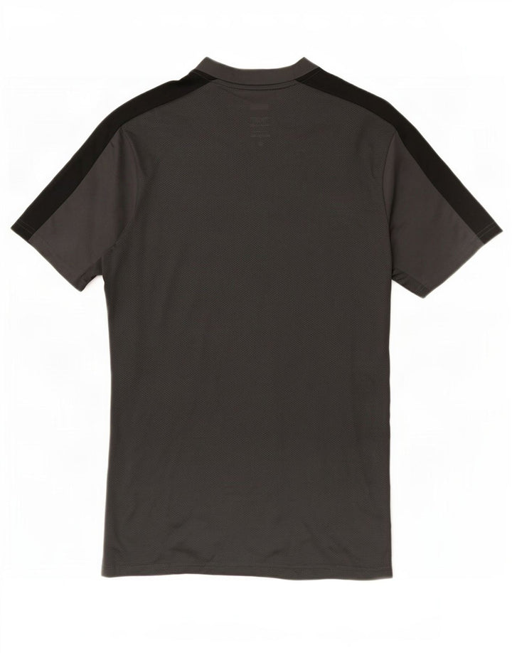 T-shirt Nike da uomo Dri Fit Slim Top in poliestere color block grigio medio