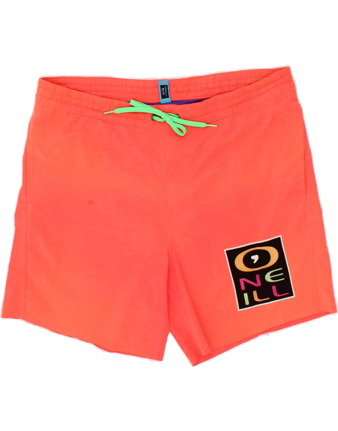 O'NEILL Mens Graphic Sport Shorts Medium Red Polyester Vintage O'Neill and Second-Hand O'Neill from Messina Hembry 